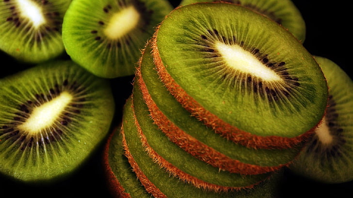 photography, food, fruit, kiwi (fruit), macro, healthy eating, HD wallpaper