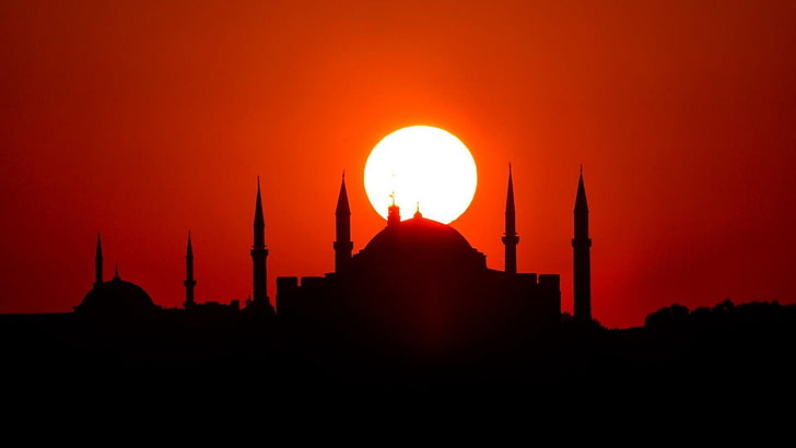 Istanbul, Sultan Ahmed Mosque, sun, turkey, Turkish, HD wallpaper