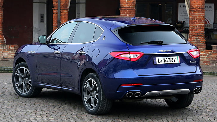 Maserati, Maserati Levante, Blue Car, Crossover Car, Luxury Car, HD wallpaper