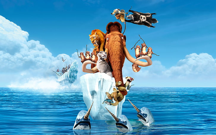 Ice Age 4 Continental Drift Movie, representation, water, sky, HD wallpaper
