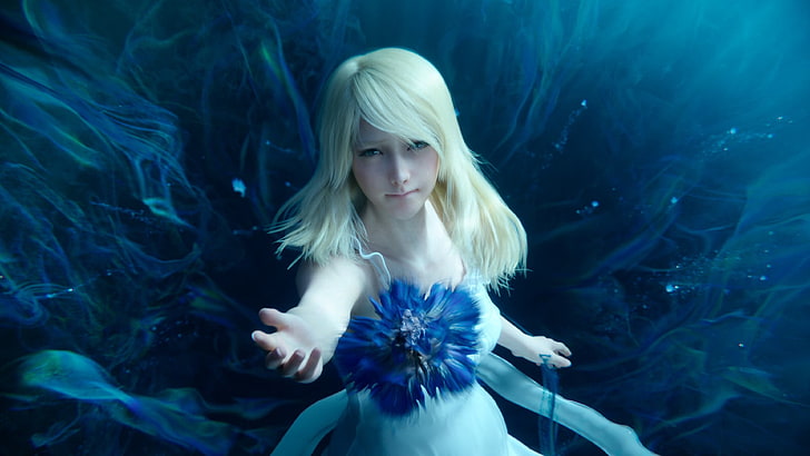 Final Fantasy XV, video games, Luna (Final Fantasy XV), blond hair