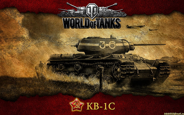 World of Tanks poster, USSR, WoT, Heavy tank, THE KV-1S, text HD wallpaper
