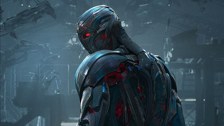 gray and red robot digital wallpaper, Ultron, Avengers: Age of Ultron, HD wallpaper