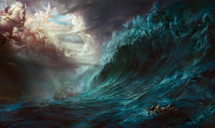 fantasy Art, Heaven And Hell, HD wallpaper