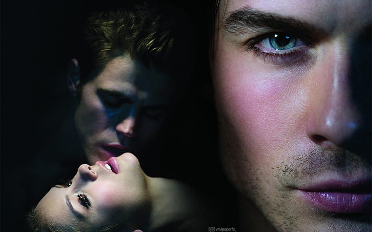 The Vampire Diaries Season 2, man's face, HD wallpaper