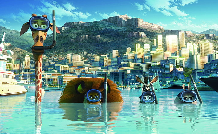 Madagascar 3 Europe's Most Wanted HD Wallpaper, Madagascar movie still screenshot, HD wallpaper