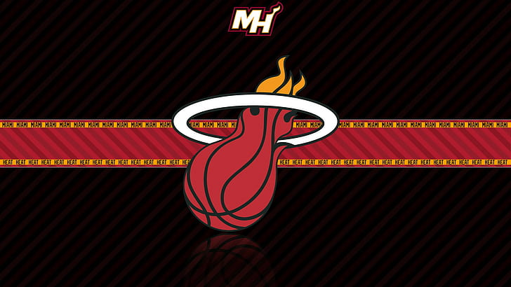 Basketball HD, miami heat logo, sports, HD wallpaper