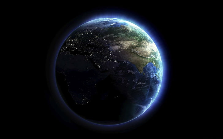 Earth, From Space, India, Near East, HD wallpaper