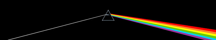 Dark Side of the Moon, spectrum illustration, prism, Pink Floyd, HD wallpaper