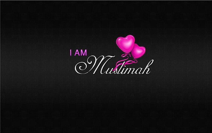 I Am Muslimah, I am muslimah text print, Religious, western script, HD wallpaper