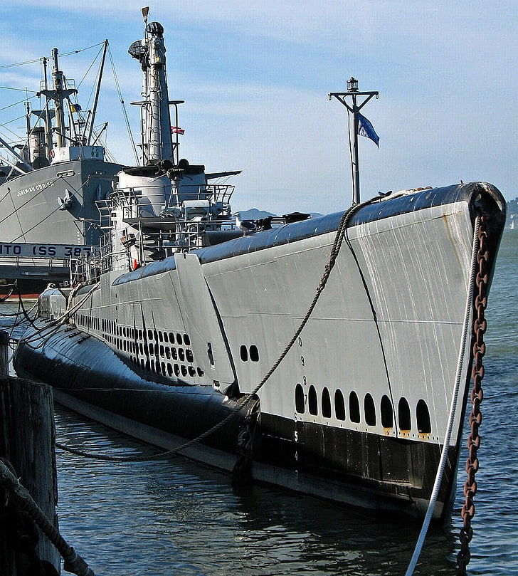 submarine, vehicle, military, nautical vessel, transportation, HD wallpaper