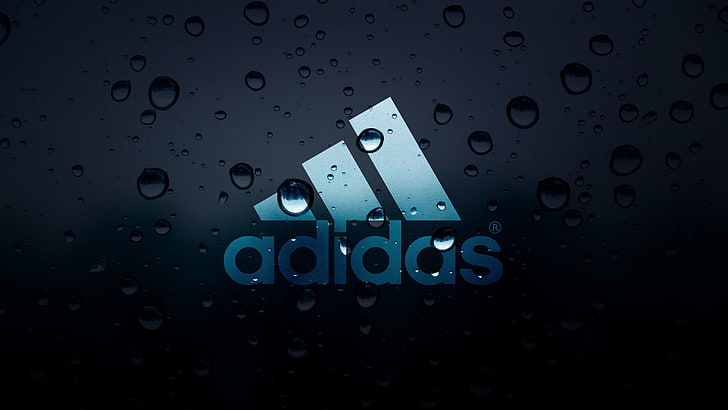 Adidas, water, drop, wet, raindrop, close-up, no people, window, HD wallpaper