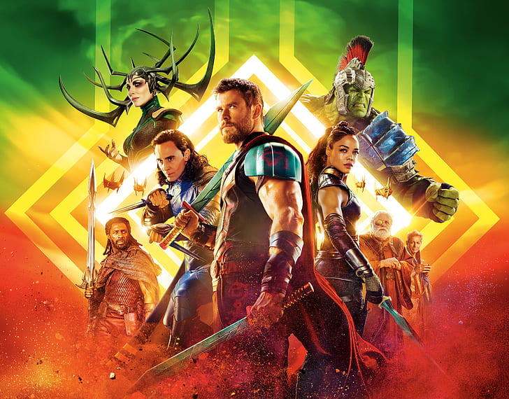 Movie, Thor: Ragnarok, Anthony Hopkins, Cate Blanchett, Chris Hemsworth, HD wallpaper