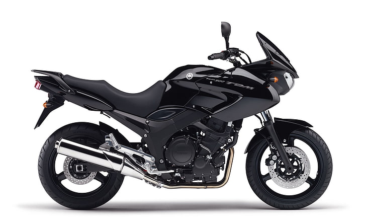 Yamaha TDM900 Motorcycle, black and silver naked motorcycle, Motorcycles