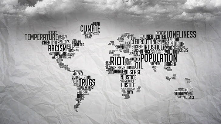 world, protestors, world map, HD wallpaper