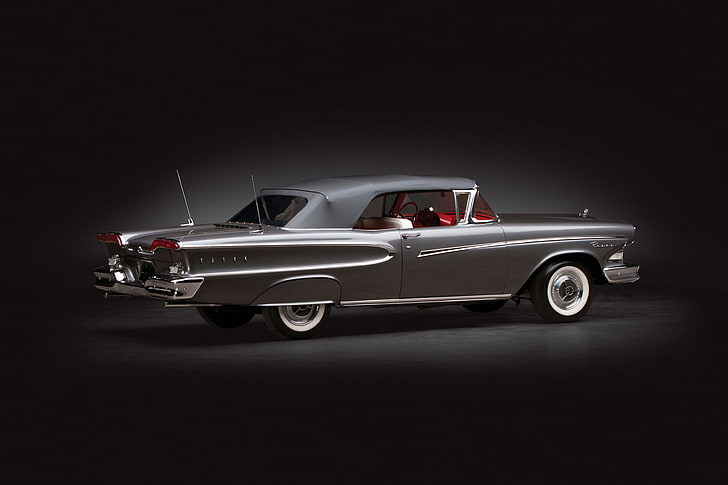 1958, 76b, convertible, edsel, luxury, pacer, retro, HD wallpaper