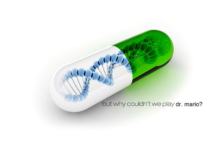 white and green medicine pill, digital art, simple background, HD wallpaper