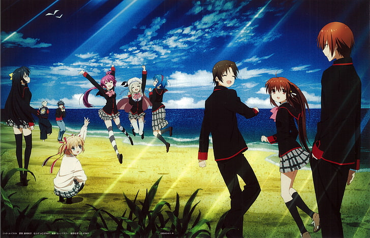Little Busters!, Natsume Rin, Natsume Kyōsuke, Naoe Riki, Inohara Masato, HD wallpaper
