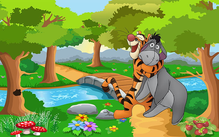 Tigger And Eeyore Winnie The Pooh Cartoon Hd Wallpaper 2560×1600