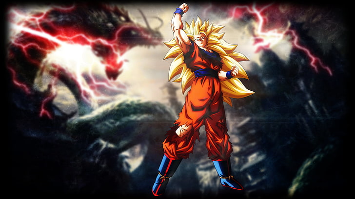 Download Super Saiyan 1 Goku DBZ 4K Wallpaper, goku sayajin 1