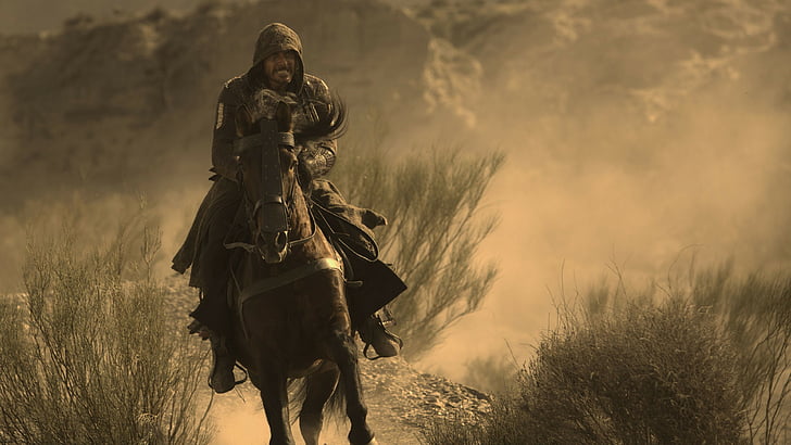 man riding on horse during daytime digital wallpaper, Assassin’s Creed