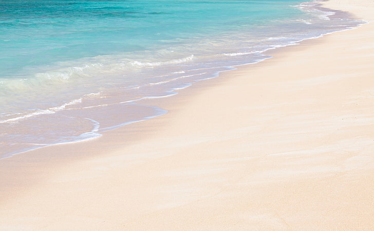 Okinawa Beach Sand, body of water near shoreline, Travel, Islands, HD wallpaper