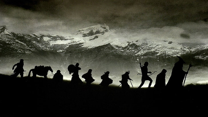 hier Gewaad nationalisme HD wallpaper: the lord of the rings the fellowship of the ring, silhouette  | Wallpaper Flare