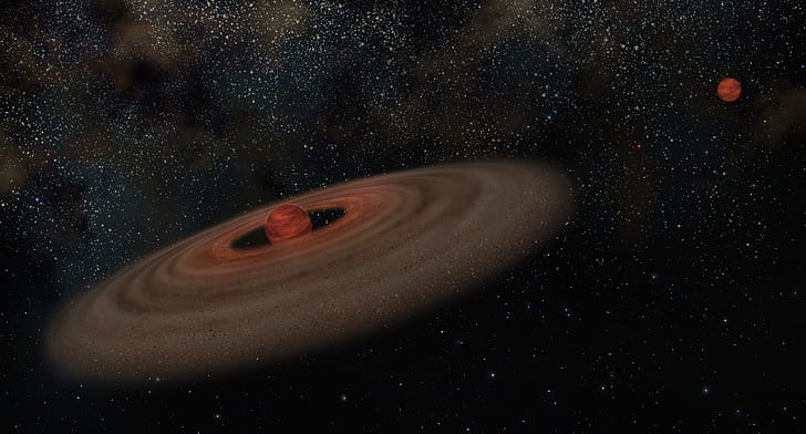 figure, Exoplanets, Protoplanetary disk, Brown dwarfs, HD wallpaper
