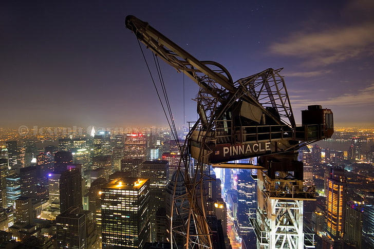 cityscape, cranes (machine), construction site, architecture, HD wallpaper