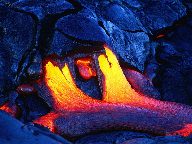 Volcanic eruption magma HD photography wallpaper 1.., lava wallpaper, HD wallpaper
