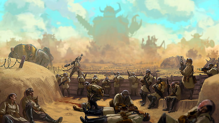 war, Valhala, orcs, Imperial guard, Warhammer, Warhammer 40 000, HD wallpaper