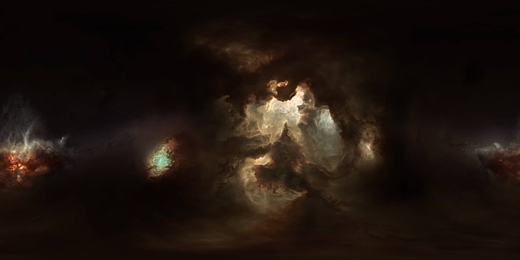 brown and gray clouds illustration, space, EVE Online, video games, HD wallpaper