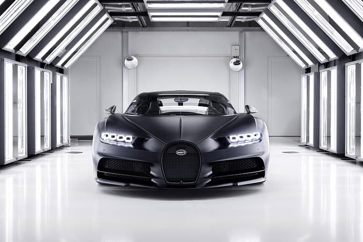 Bugatti, Chiron, 2020, Super car, Bugatti Chiron Noire, HD wallpaper