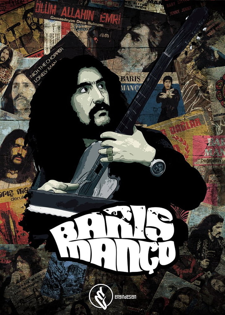 Baris Manco, Anadolu, rock, music, Turkish, Turkey, human representation, HD wallpaper