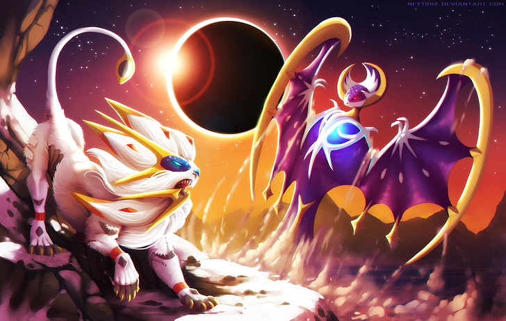 Pokémon, Pokémon: Sun and Moon, Lunala (Pokémon), Pokémon Sun And Moon, HD wallpaper