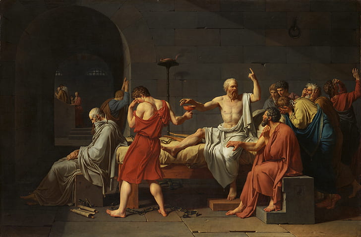 traditional art, Traditional Artwork, painting, Socrates, Greek philosophers, HD wallpaper