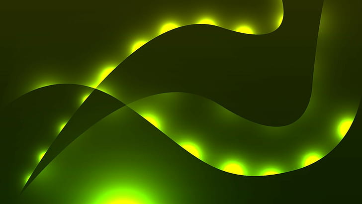 abstract, glowing, wavy lines, HD wallpaper