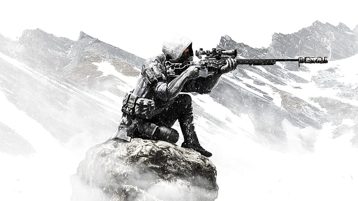 Video Game Art, games art, video games, sniper rifle, weapon