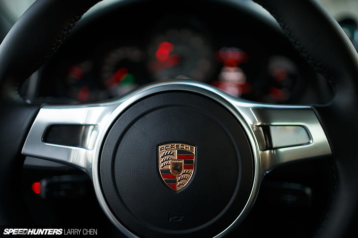 Porsche Carrera 911 Steering Wheel Interior HD, cars, HD wallpaper