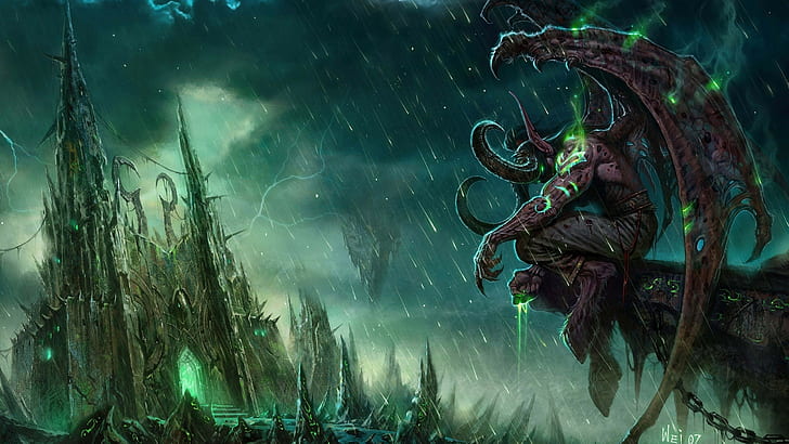 Illidan Stormrage, World of Warcraft: The Burning Crusade, video games, HD wallpaper