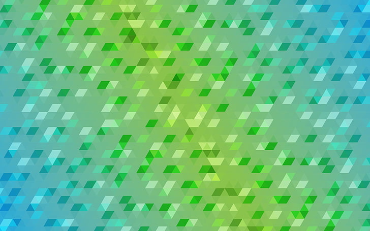 green and teal abstract illustration, geometry, blue, minimalism, HD wallpaper