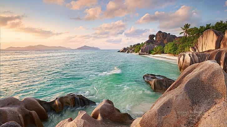 Beach Digue Seychelles, HD wallpaper