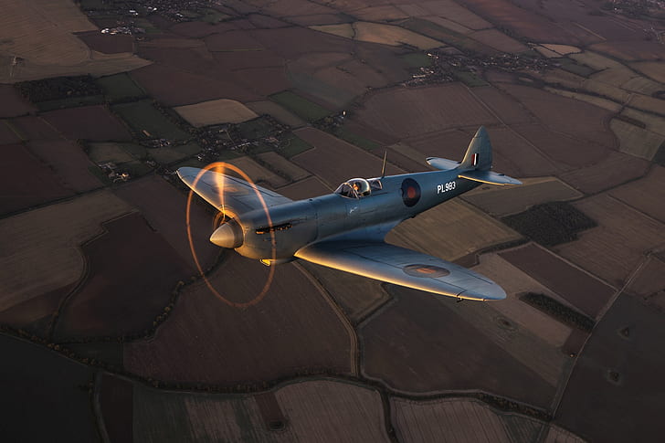 Screw, Fighter, Earth, Spitfire, RAF, The Second World War, HD wallpaper