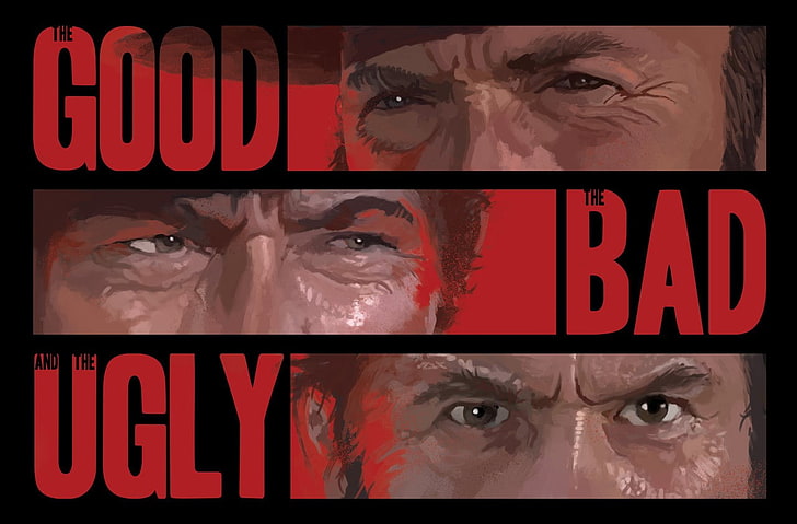the good the bad and the ugly, portrait, headshot, looking at camera, HD wallpaper