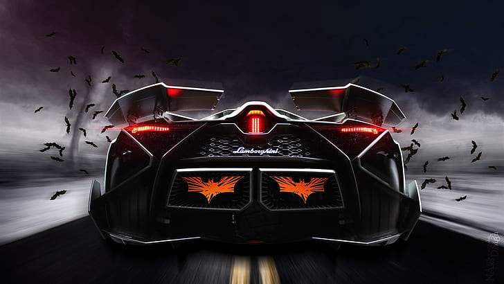 Hd Wallpaper Lamborghini Egoista Concept Supercar Rear View