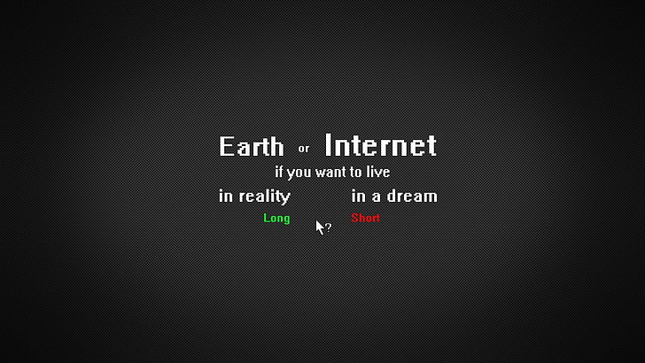 white earth or internet text on black background, quote, gray, HD wallpaper