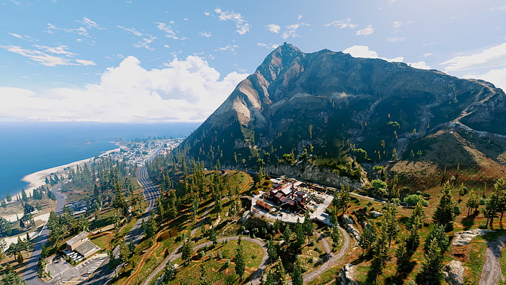 gray and brown mountain, Grand Theft Auto Online, Grand Theft Auto V, HD wallpaper