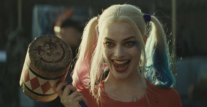 Margot Robbie as Harley Quinn, Movie, Suicide Squad, women, blond Hair