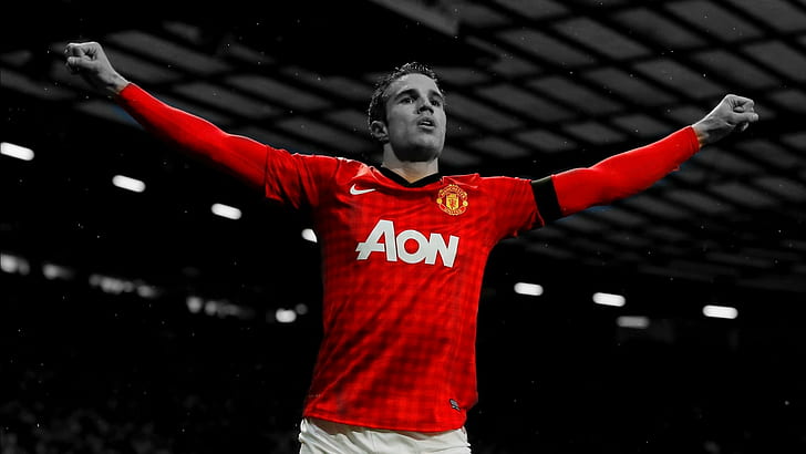 selective coloring manchester united robin van persie