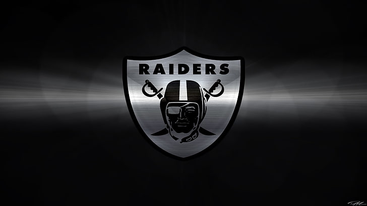 Download wallpapers 4k Oakland Raiders logo black stone NFL american  football USA asphalt texture National Football League American  Conference for desktop with resolution 3840x2400 High Quality HD pictures  wallpapers